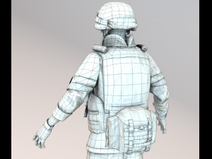 soldier in equipment ratnik 3D मॉडल