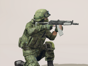 soldier in equipment ratnik 3D मॉडल