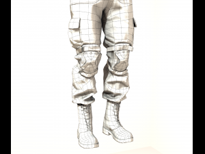soldier in equipment ratnik 3D मॉडल