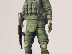 soldier in equipment ratnik 3D मॉडल