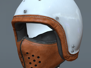 motorcycle helmet and mask 3D मॉडल