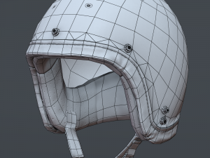 motorcycle helmet and mask 3D मॉडल