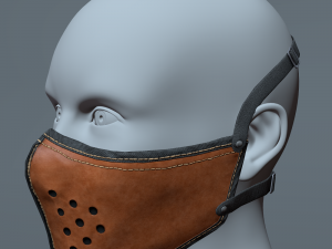 motorcycle helmet and mask 3D मॉडल