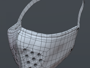 motorcycle helmet and mask 3D मॉडल