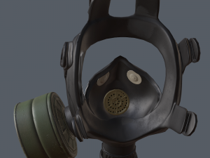 gas mask low-poly 3D Модель