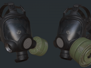 gas mask low-poly 3D Модель
