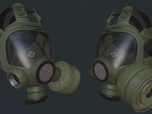 gas mask low-poly 3D Model