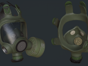 gas mask low-poly 3D Модель