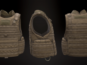 imtv body armor 3D Model