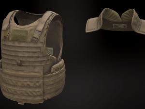 imtv body armor 3D Model