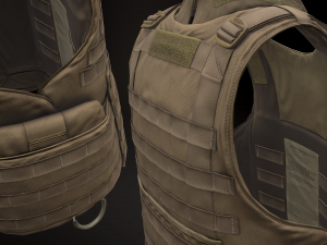 imtv body armor 3D Model