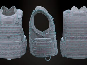 imtv body armor 3D Model