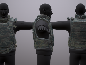 6b13 assault body armor Modello 3D