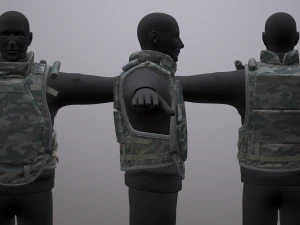 Pelindung tubuh penyerangan 6b13 Model 3D