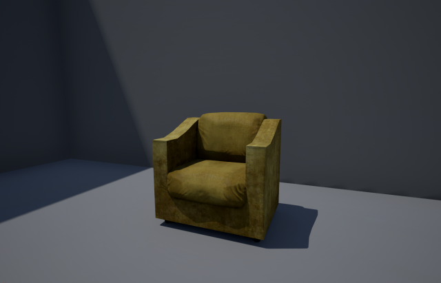 armchair 3D Model .c4d .max .obj .3ds .fbx .stl .blend 