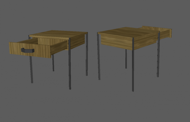 nightstand 3D Model .c4d .max .obj .3ds .fbx .stl .blend 