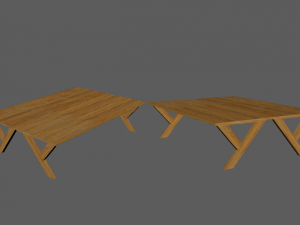 picnic table 3D-Modell