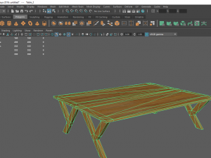 picnic table 3D Model
