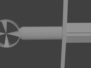 low-poly medieval sword 3D Model