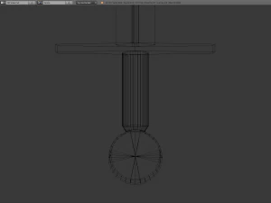 low-poly medieval sword 3D Model