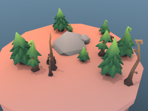 low poly tree package 3Dモデル