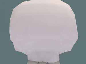 low poly skull 3D Model