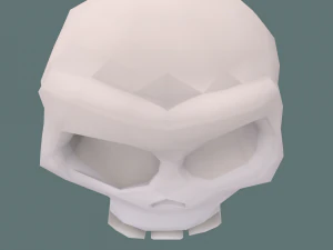 low poly skull 3D Model