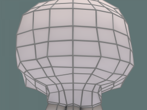 low poly skull Model 3D
