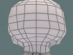 low poly skull 3D Model