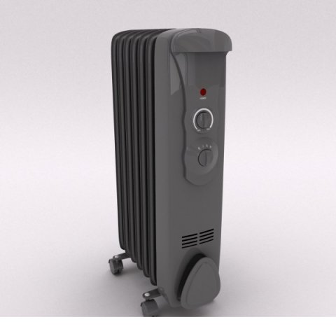 oil heater Model 3D .c4d .max .obj .3ds .fbx .stl .blend