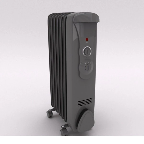 oil heater 3D Model .c4d .max .obj .3ds .fbx .stl .blend 
