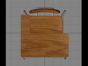 school chair 3Dモデル