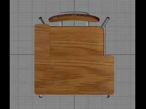 school chair 3D Model