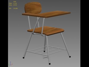 school chair 3Dモデル