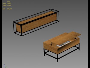 set of furniture for the living room Model 3D