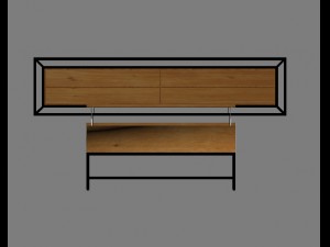 set of furniture for the living room Model 3D