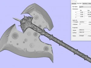 pendant axe dota2 3D Print Model