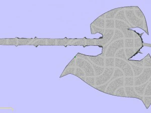 pendant axe dota2 3D Print Model
