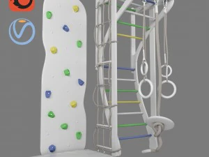 complexe sportif pour enfants arfa corona v-ray Modèle 3D