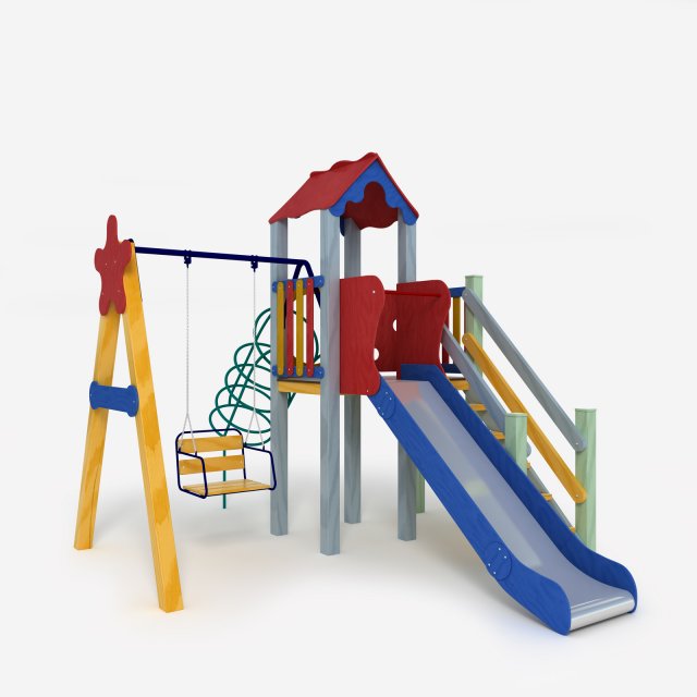 outdoor game playground complex for childrens 3D-Modell .c4d .max .obj .3ds .fbx .stl .blend 