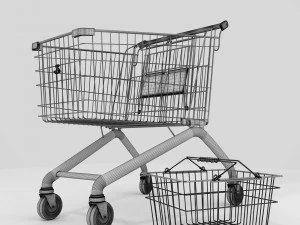 set of baskets for the store 3D Model