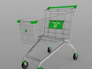 set of baskets for the store 3D Model