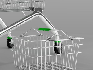 set of baskets for the store Modello 3D
