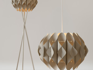 chandelier and floor lamp azzardo ruben corona-vray 3D 模型