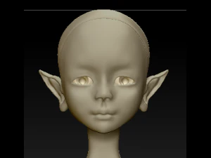 Elfo bambola bjd Modello 3D