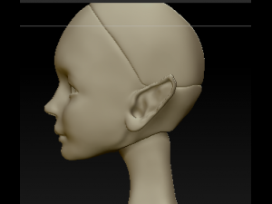 bjd doll elf Model 3D