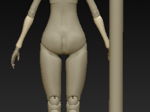bjd doll elf Model 3D