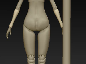 bjd doll elf 3D Model