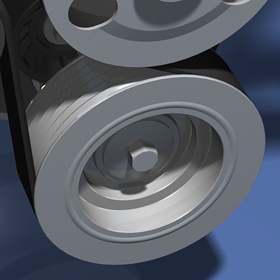 Inline 4-Cylinder Engine 3D Model by Christopher Spicer