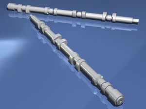 silnik rzędowy czterocylindrowy Model 3D